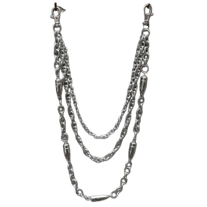 Hip-hop punk versatile bullet trouser chain