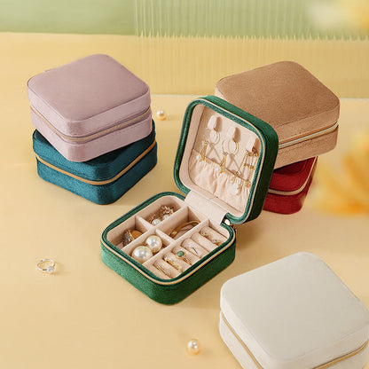 Italian velvet jewelry organiser box