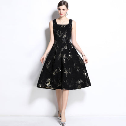 Summer sleeveless floral dress