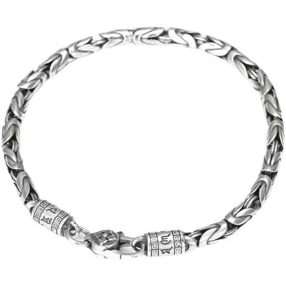 Peace pattern braided bracelet