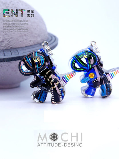 Original Cyberpunk Little Dinosaur Delicate High Design Couple Necklace