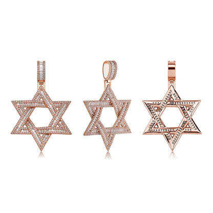 star of david necklace diamond pendant