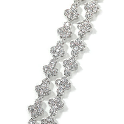 mens gold cross moissanite chain necklace
