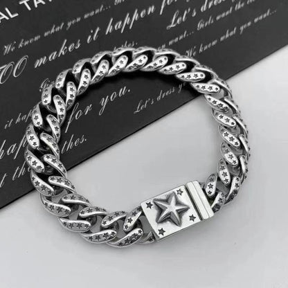 Retro domineering bracelet hip-hop personality men&