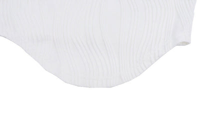 Autumn &amp; Winter long-sleeved U-neck water ripple slim fit top T-shirt