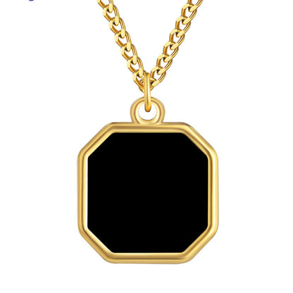 Personalized photo heating color changing necklace