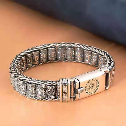 Six-character mantra roller bracelet
