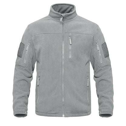 Full Zip Up Tactical Army Fleece Jacket Military Thermal Warm Outwear Windbreaker
