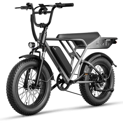 eBike Boys 20" Fat Tire Full Suspension E-Bike - 30MPH Speed