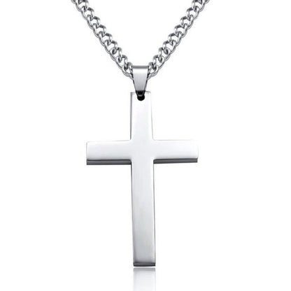 Geometry Interlocking Square Triangle Male Pendant Stacking Streetwear Necklace