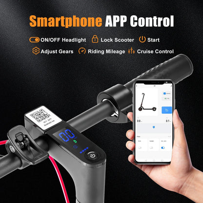 AiliFE Electric Scooter with Smart App 36V Battery 19Mph 350 Motor 8.5Inch Tyres Foldable Escooter
