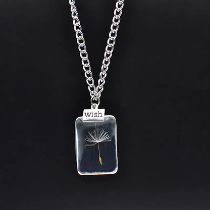 dandelion necklace