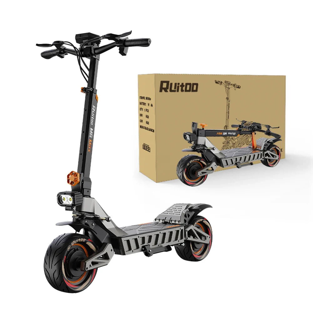 M6Max Dual Motor 5600W Electric Scooter - Fast &amp; Foldable 11 Inch