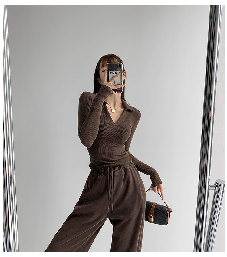 Sexy V-Neck Slim Fitness Women&