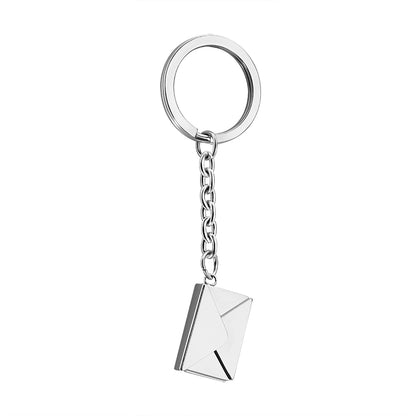 Customizable name envelope keychain For Men Women Car Key Holder