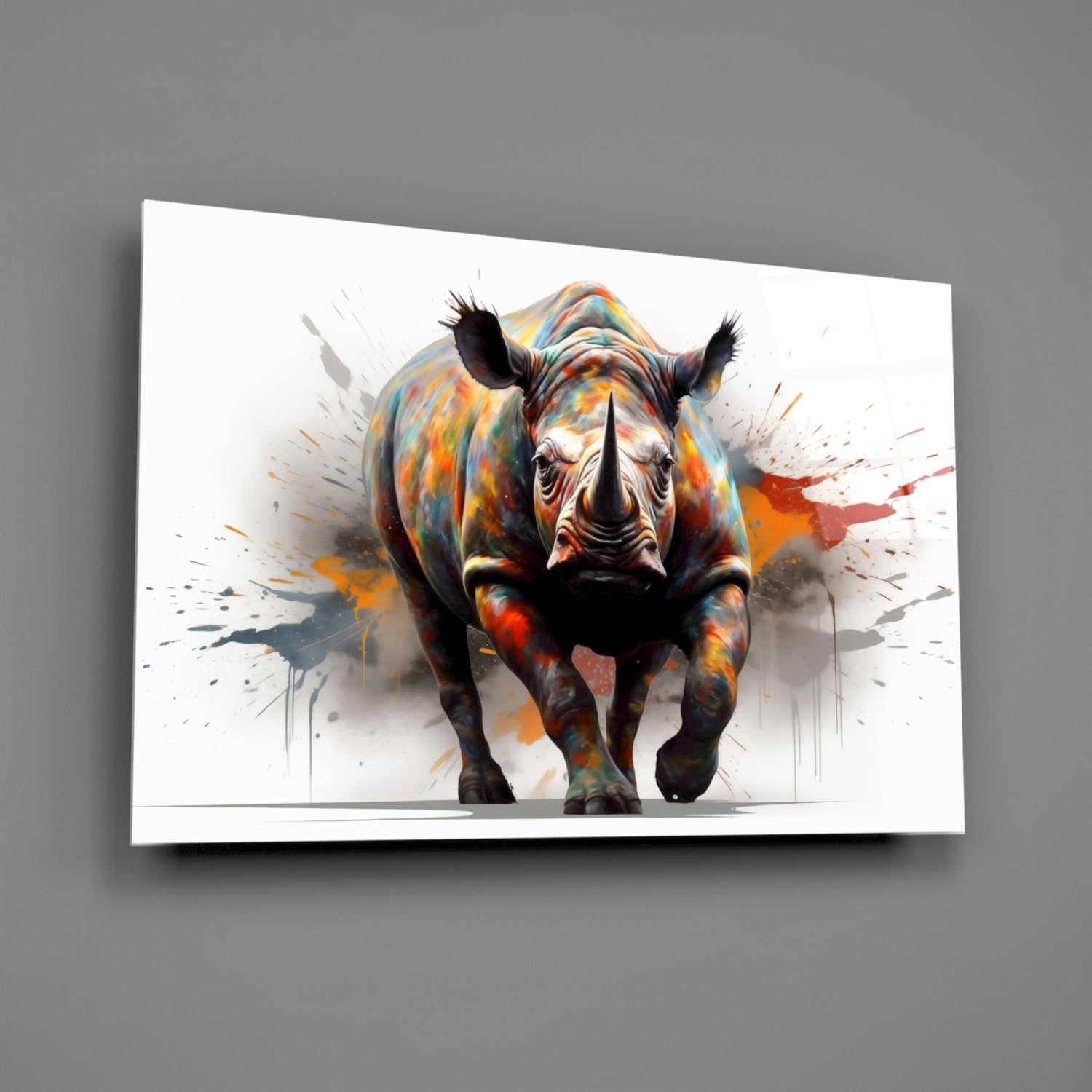 The Power of Colors Glass Wall Art || Designer Collection