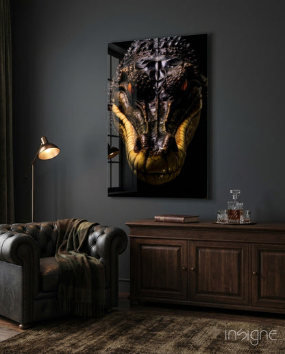 The Hunter in the Eyes Glass Wall Art || Designer Collection