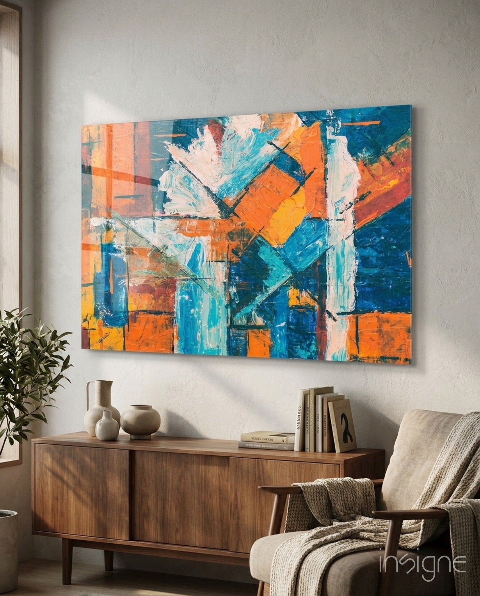 Orange Dream Glass Wall Art
