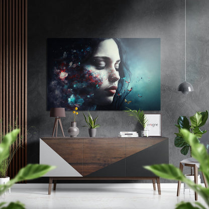 Pure Beauty Brushed Aluminum Dibond Wall Art