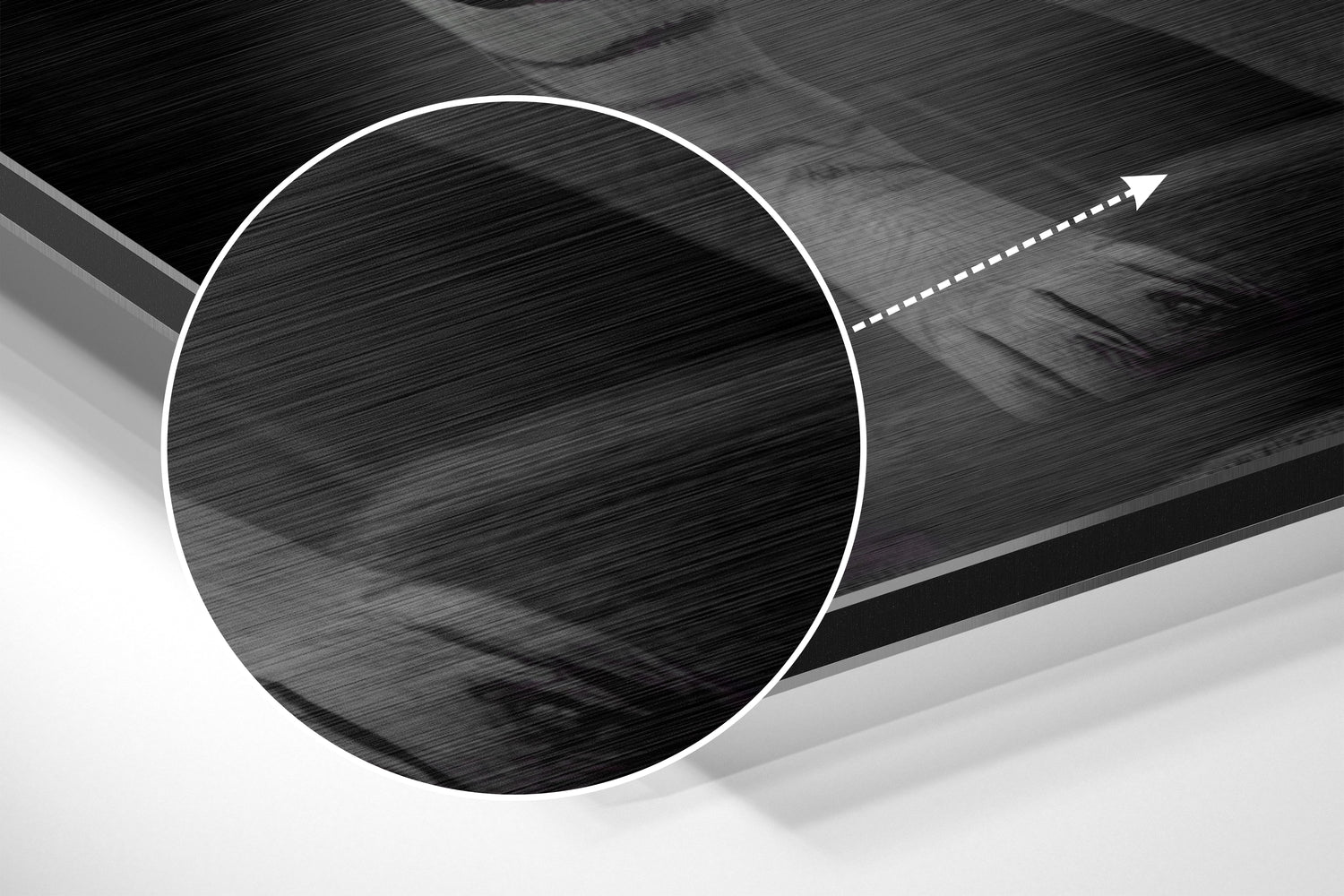 Anger of Tiger Brushed Aluminum Dibond Wall Art