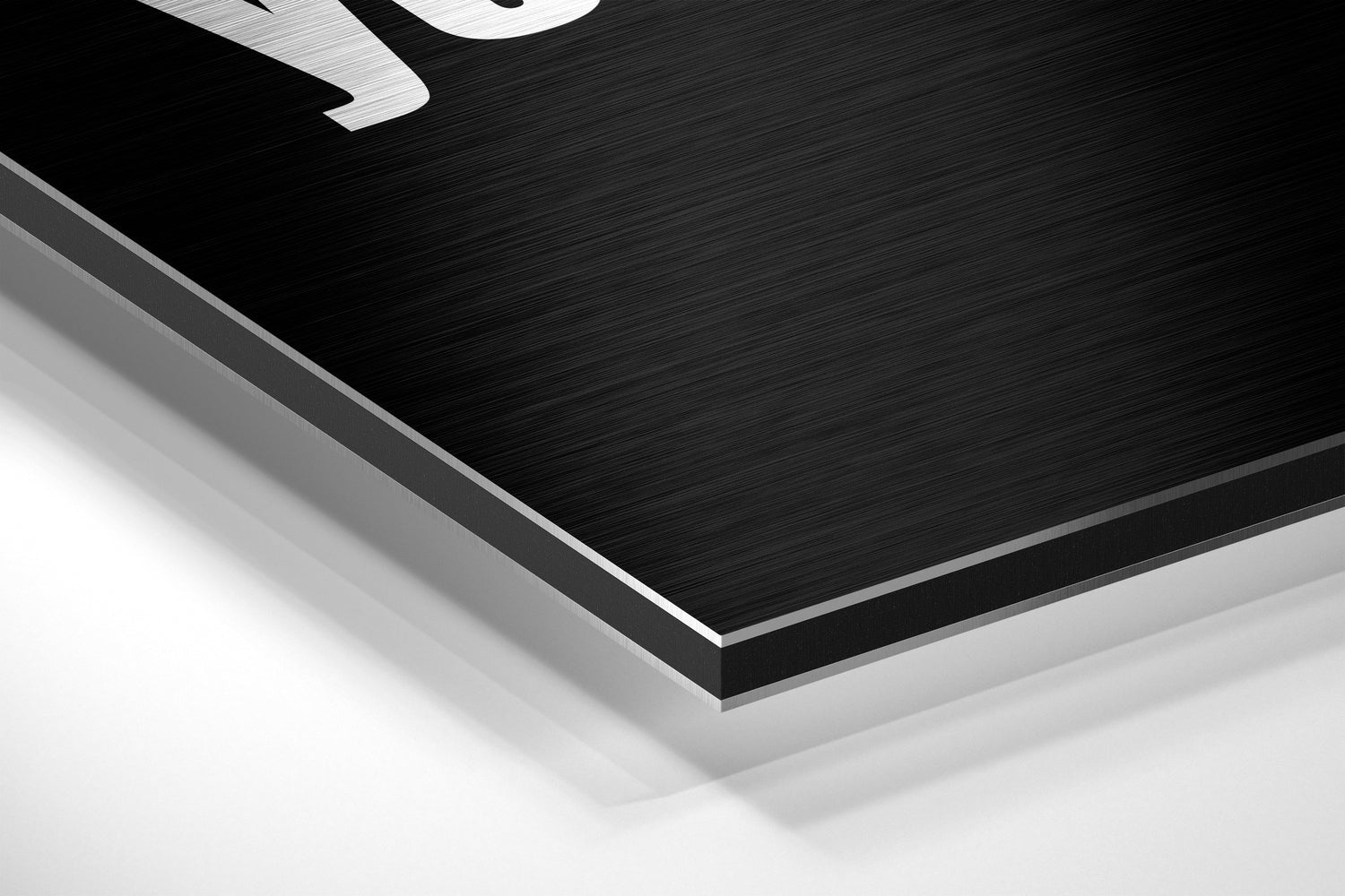 Two Rules for Success Black Quote Brushed Aluminum Dibond Wall Art