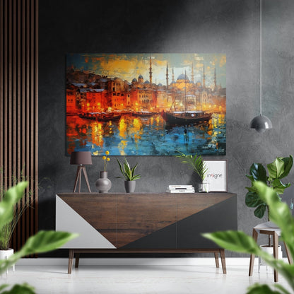 Istanbul Brushed Aluminum Dibond Wall Art