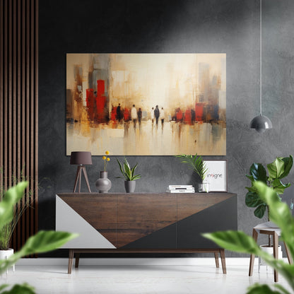 Beach Walk Brushed Aluminum Dibond Wall Art