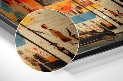 Paris Brushed Aluminum Dibond Wall Art