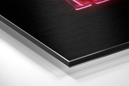 Now Brushed Aluminium Dibond Wall Art