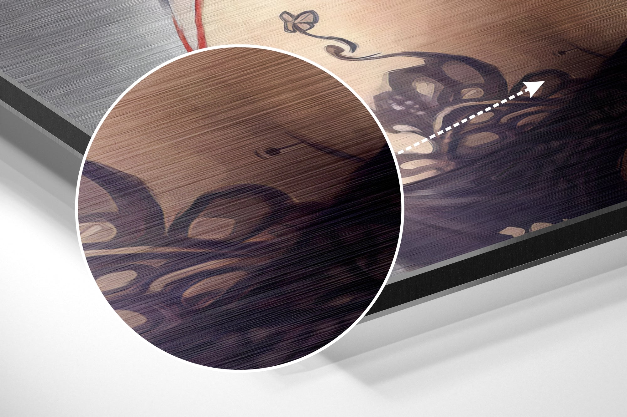 Androwoman Brushed Aluminium Dibond Wall Art