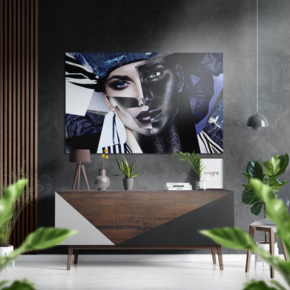 Faces of Her Brushed Aluminium Dibond Wall Art