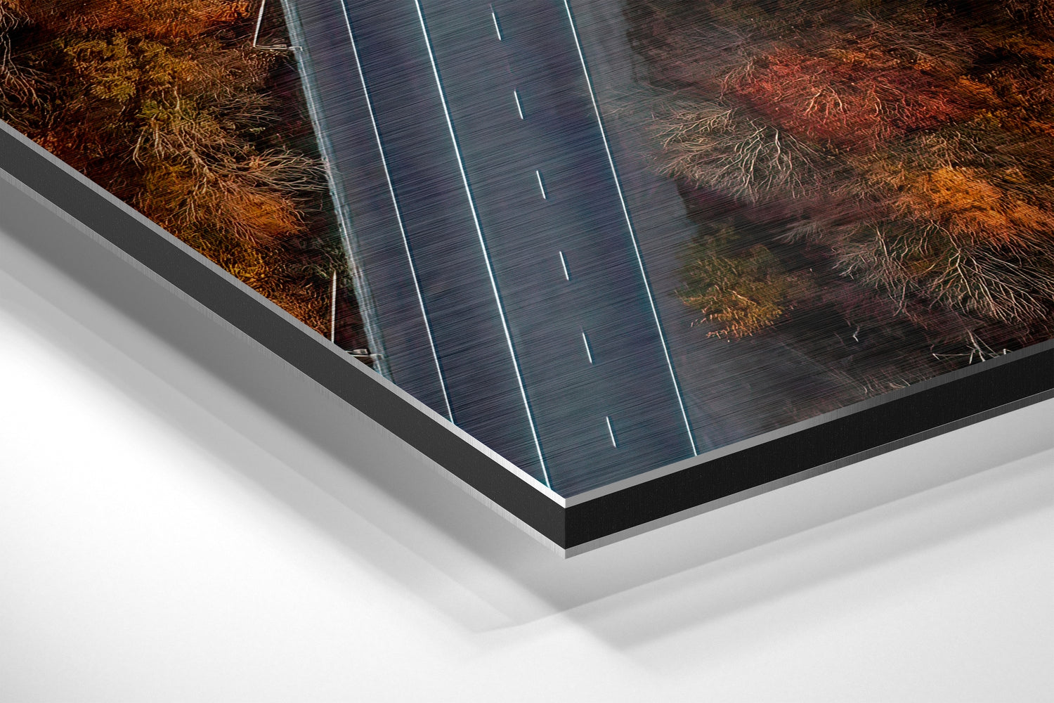 Road Brushed Aluminium Dibond Wall Art