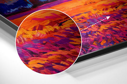 Sunset at the Windmill Brushed Aluminium Dibond Wall Art
