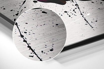 Graffiti Painted Hands Holding Brushed Aluminium Dibond Wall Art
