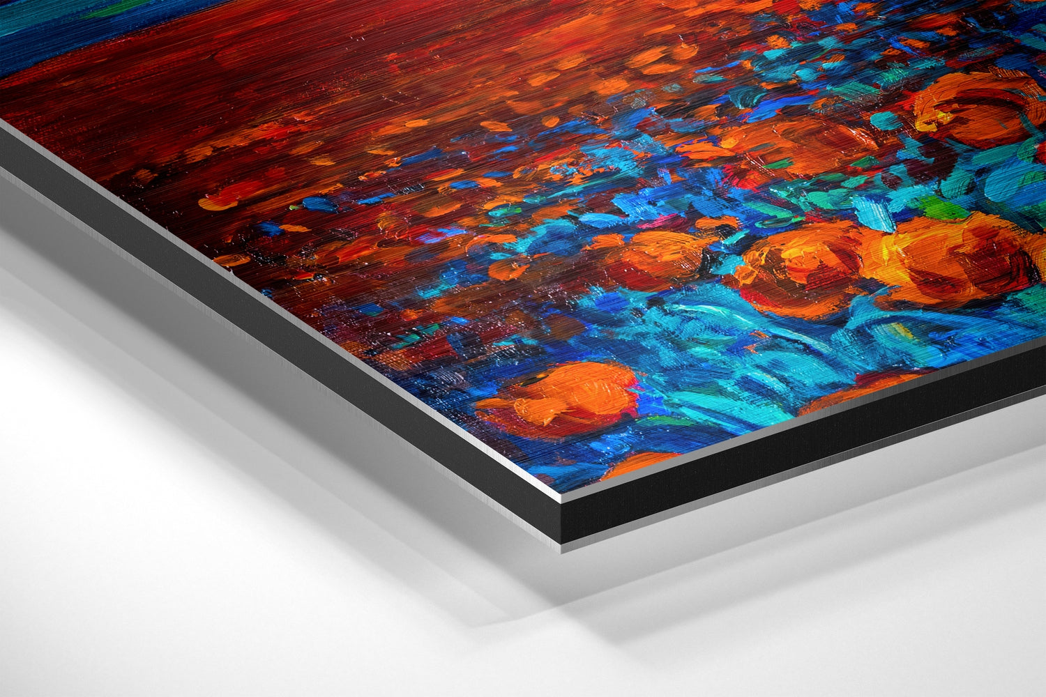 Poppy Field Brushed Aluminium Dibond Wall Art