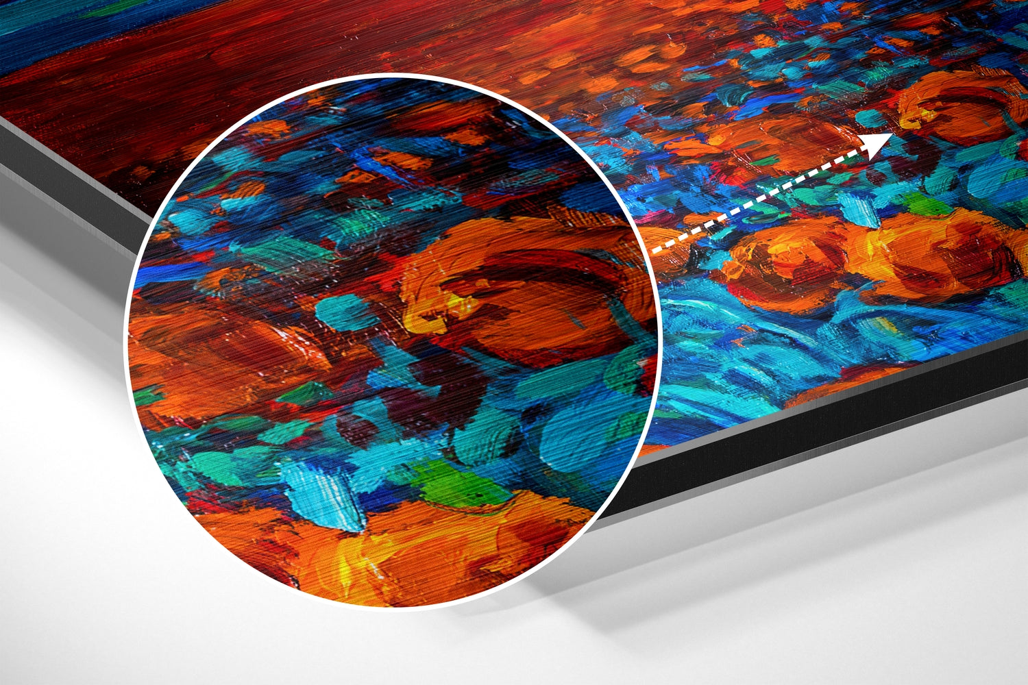 Poppy Field Brushed Aluminium Dibond Wall Art
