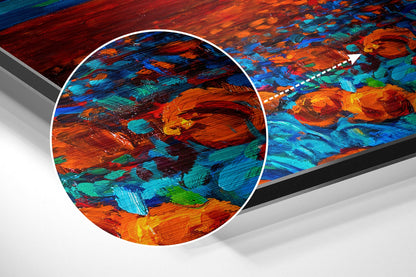 Poppy Field Brushed Aluminium Dibond Wall Art