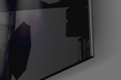 Silver Woman Glass Wall Art