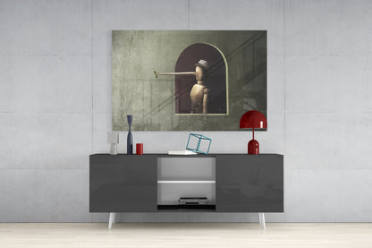 Pinocchio Glass Wall Art
