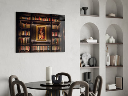 Bookshelf Glass Art