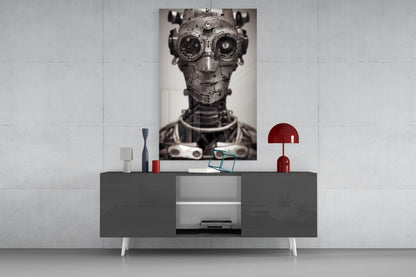 To be a Machine Glass Wall Art || Designer Collection