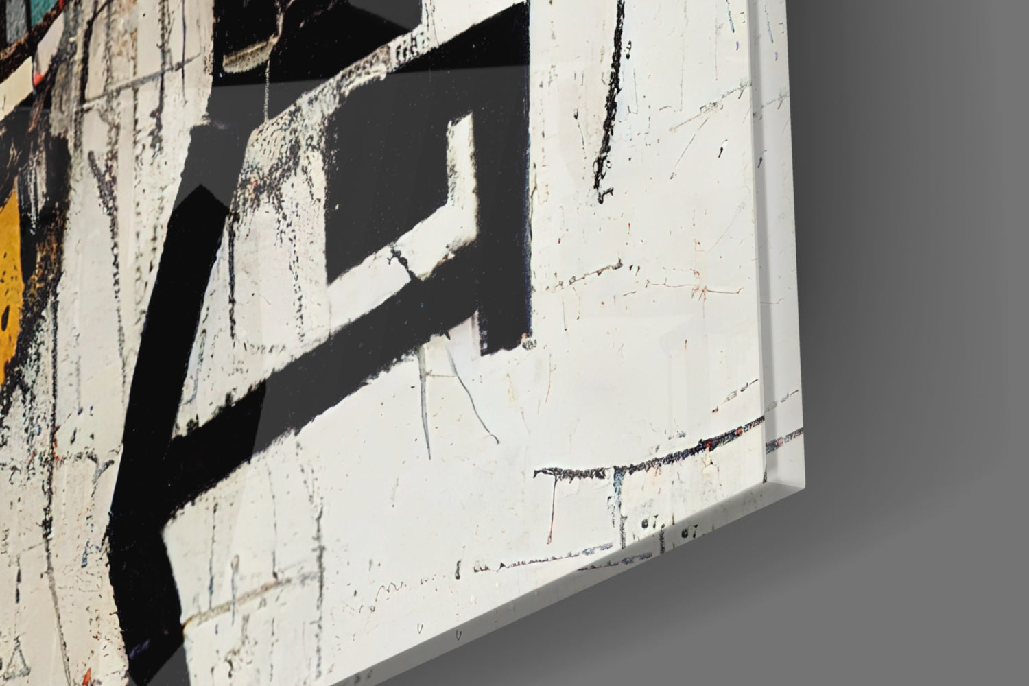 Cracked Wall Blonde Icon Glass Wall Art