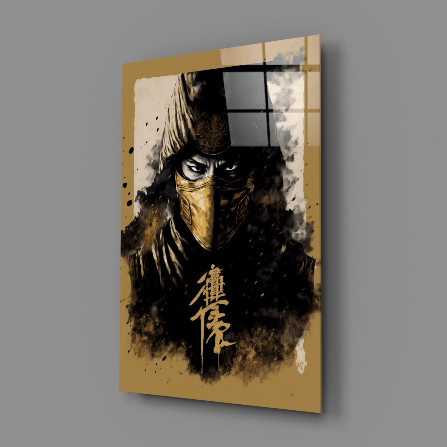 Master Fighter Glass Wall Art  || Designer Collection