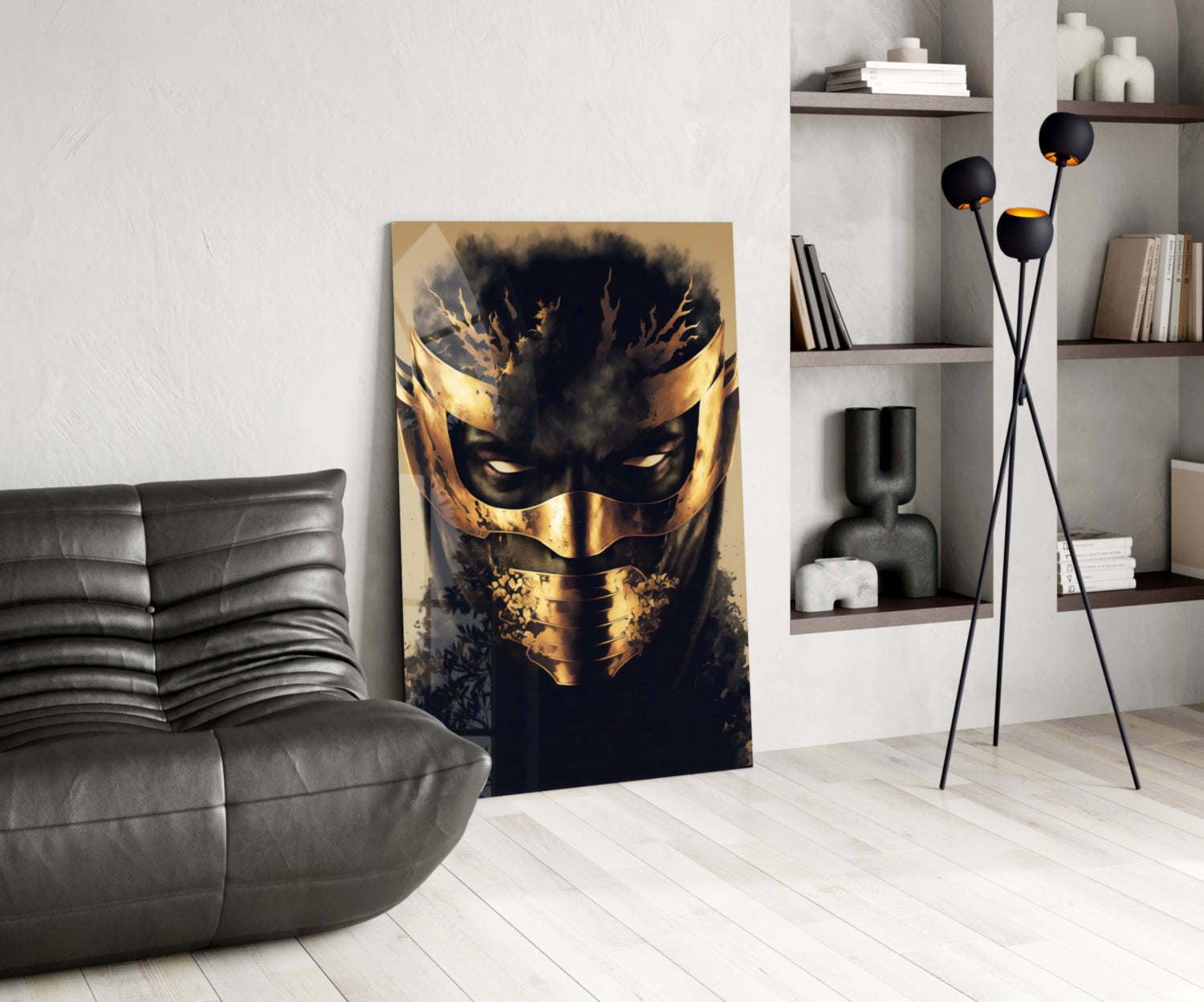 Masked Horror Glass Wall Art  || Designer Collection
