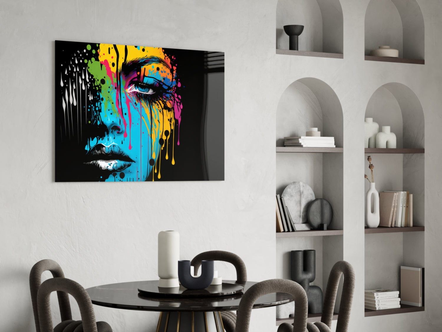 Melting Beauty Glass Wall Art  || Designer Collection