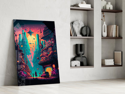 Dream of a New Life Glass Wall Art  || Designers Collection