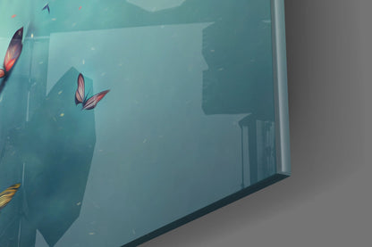 Butterfly Dreams Glass Wall Art  || Designer Collection