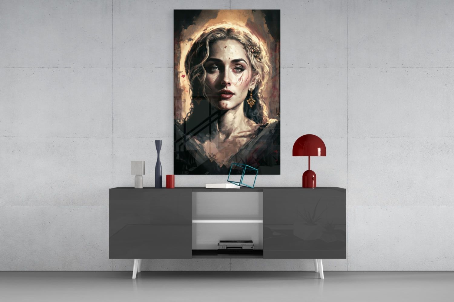 Madonna Glass Wall Art  || Designer Collection