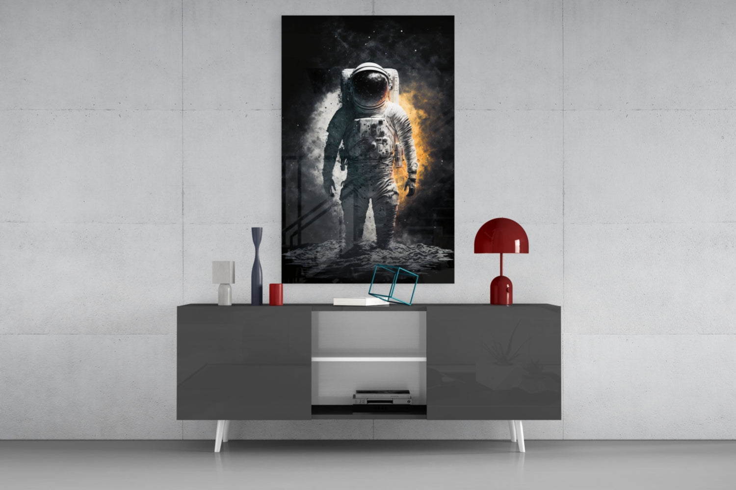 Astronaut  Glass Wall Art  || Designer Collection