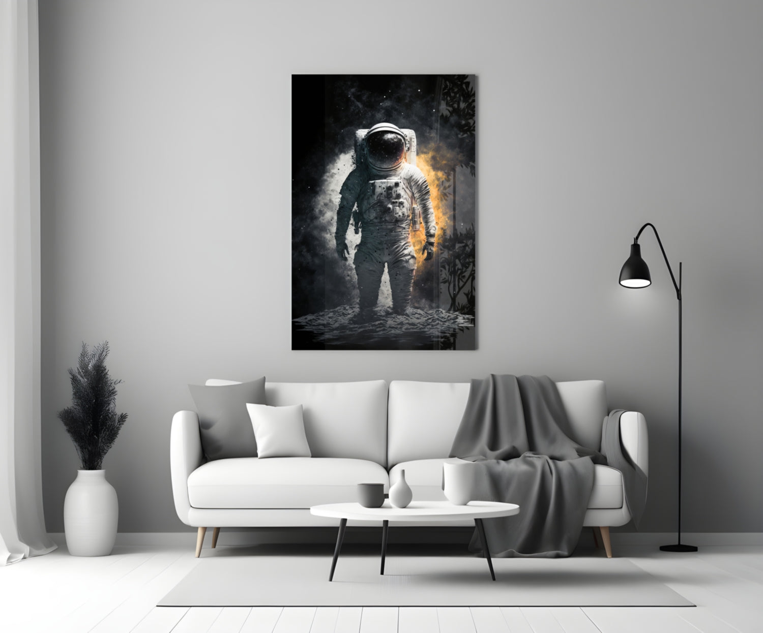 Astronaut  Glass Wall Art  || Designer Collection